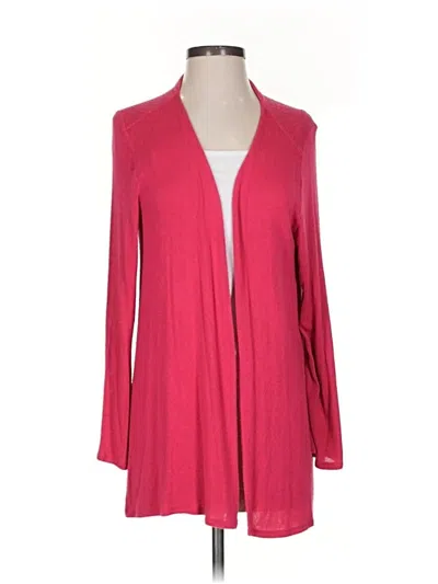 Pre-owned Jjill Cardigan Sweater In Red