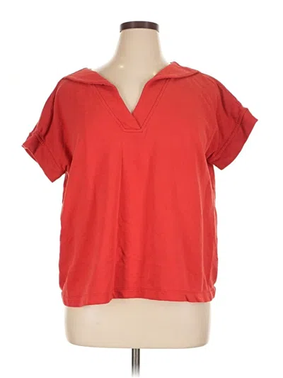 Pre-owned Jjill Cardigan Sweater In Red