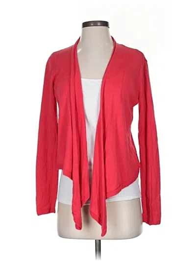 Pre-owned Jjill Cardigan Sweater In Red