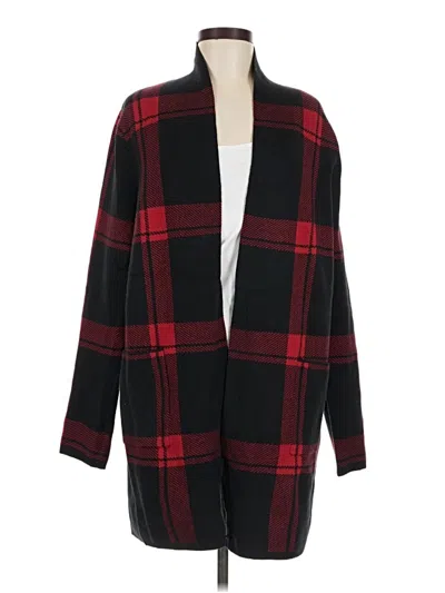 Pre-owned Jjill Cardigan Sweater In Red