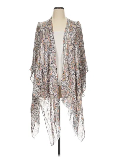 Pre-owned Jjill Cardigan Sweater In Silver