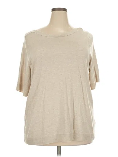Pre-owned Jjill Cardigan Sweater In Tan