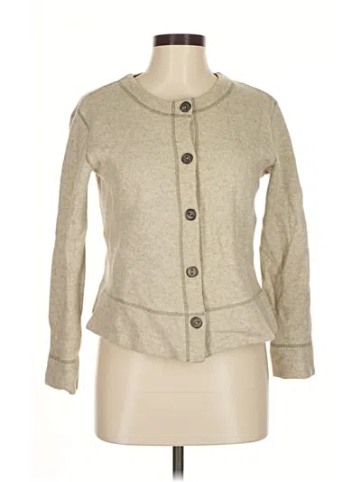Pre-owned Jjill Cardigan Sweater In Tan