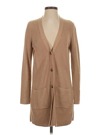 Pre-owned Jjill Cardigan Sweater In Tan