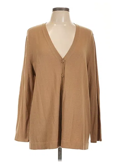 Pre-owned Jjill Cardigan Sweater In Tan