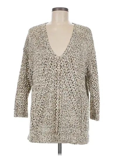 Pre-owned Jjill Cardigan Sweater In Tan
