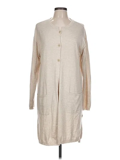 Pre-owned Jjill Cardigan Sweater In Tan