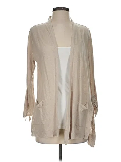 Pre-owned Jjill Cardigan Sweater In Tan