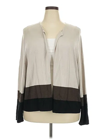 Pre-owned Jjill Cardigan Sweater In Tan