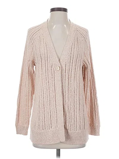 Pre-owned Jjill Cardigan Sweater In Tan