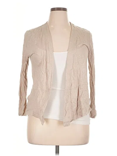 Pre-owned Jjill Cardigan Sweater In Tan