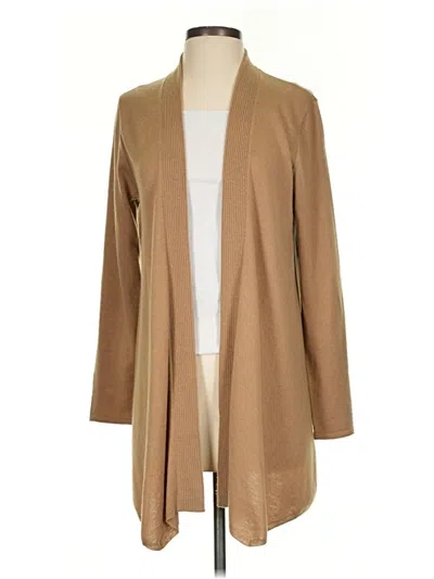 Pre-owned Jjill Cardigan Sweater In Tan