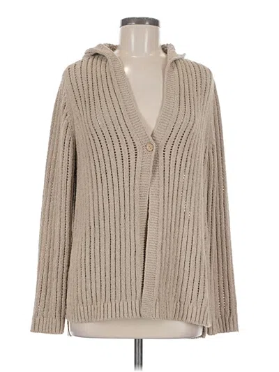 Pre-owned Jjill Cardigan Sweater In Tan