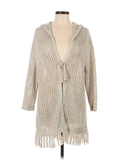 Pre-owned Jjill Cardigan Sweater In Tan