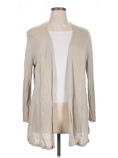 Pre-owned Jjill Cardigan Sweater In Tan