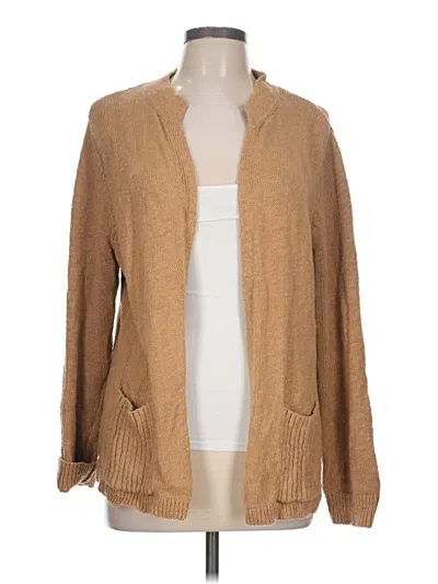 Pre-owned Jjill Cardigan Sweater In Tan