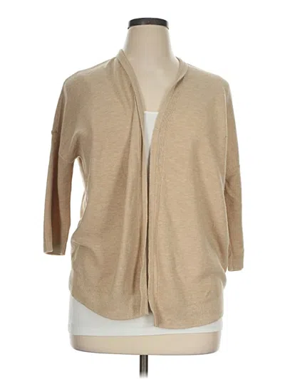 Pre-owned Jjill Cardigan Sweater In Tan