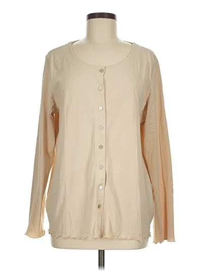Pre-owned Jjill Cardigan Sweater In Tan