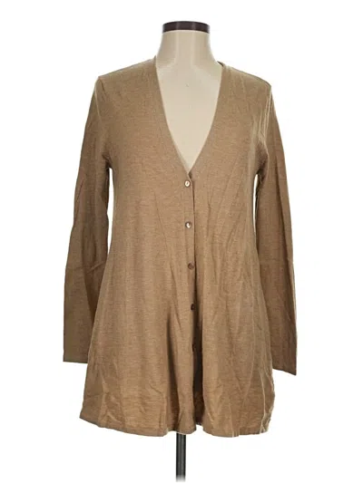 Pre-owned Jjill Cardigan Sweater In Tan