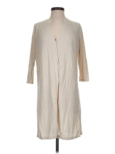 Pre-owned Jjill Cardigan Sweater In Tan