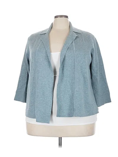 Pre-owned Jjill Cardigan Sweater In Teal
