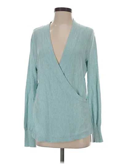 Pre-owned Jjill Cardigan Sweater In Teal
