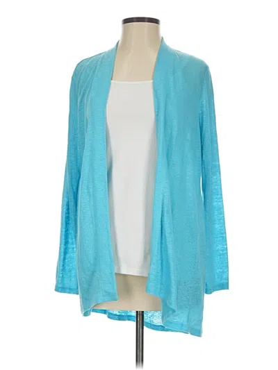 Pre-owned Jjill Cardigan Sweater In Teal
