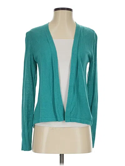Pre-owned Jjill Cardigan Sweater In Teal