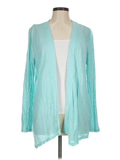 Pre-owned Jjill Cardigan Sweater In Teal