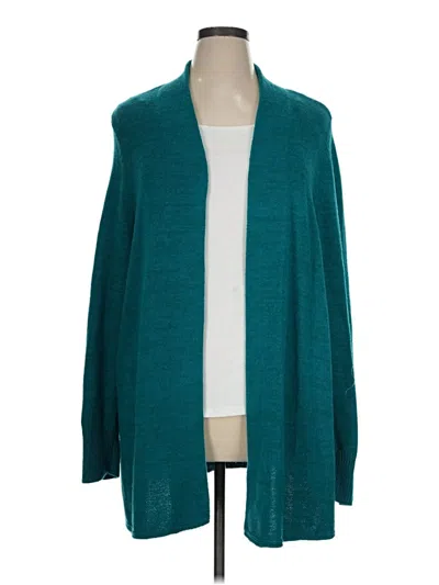 Pre-owned Jjill Cardigan Sweater In Teal
