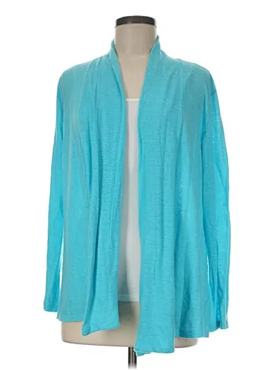 Pre-owned Jjill Cardigan Sweater In Teal