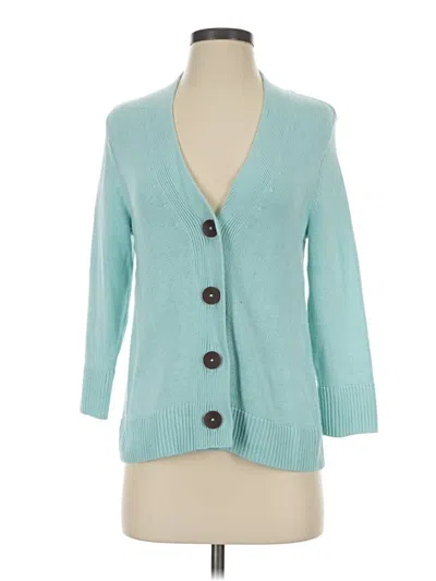 Pre-owned Jjill Cardigan Sweater In Teal