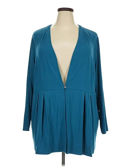 Pre-owned Jjill Cardigan Sweater In Teal