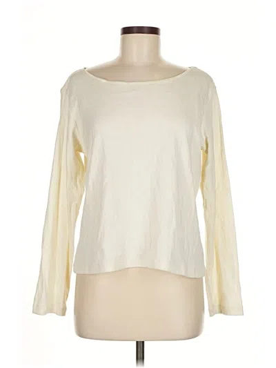 Pre-owned Jjill Cardigan Sweater In White