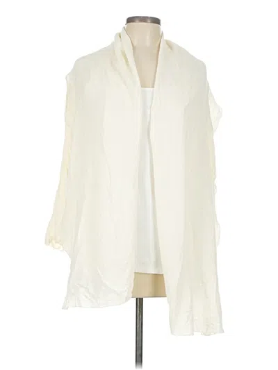 Pre-owned Jjill Cardigan Sweater In White