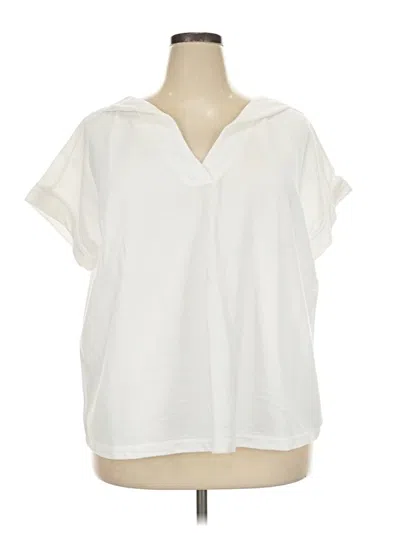 Pre-owned Jjill Cardigan Sweater In White