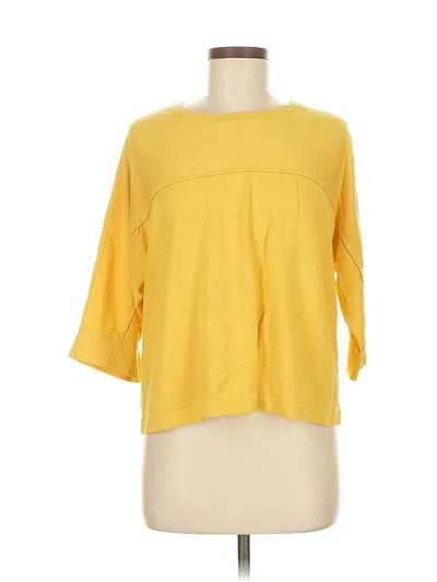 Pre-owned Jjill Cardigan Sweater In Yellow