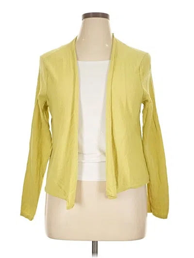 Pre-owned Jjill Cardigan Sweater In Yellow