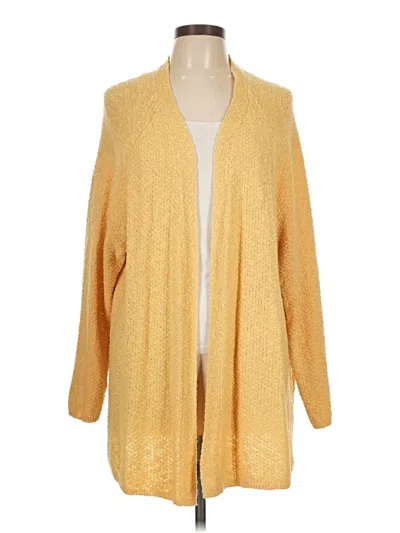 Pre-owned Jjill Cardigan Sweater In Yellow