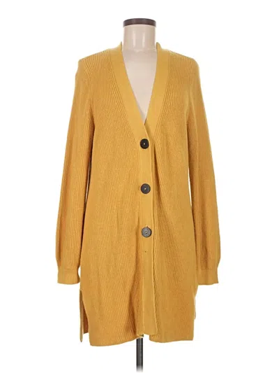 Pre-owned Jjill Cardigan Sweater In Yellow