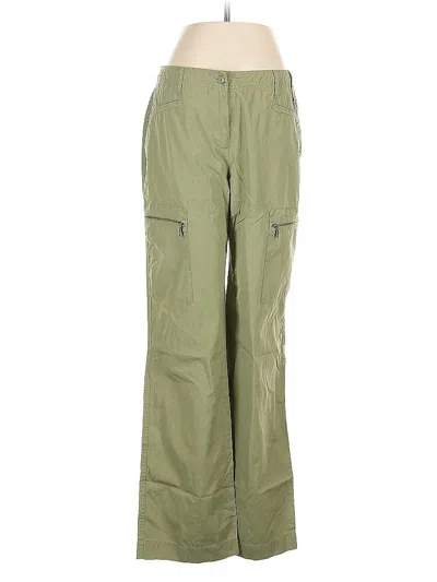 Pre-owned Jjill Cargo Pants In Green