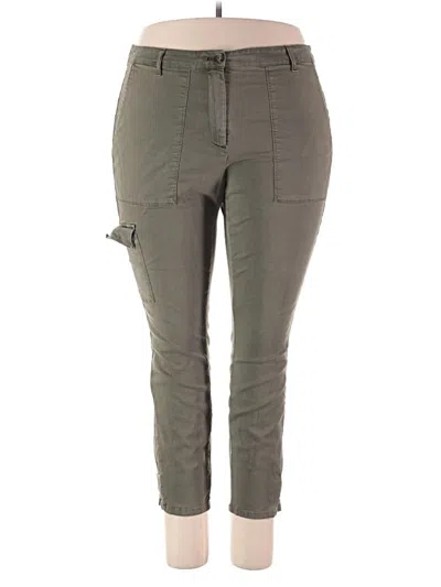 Pre-owned Jjill Cargo Pants In Green