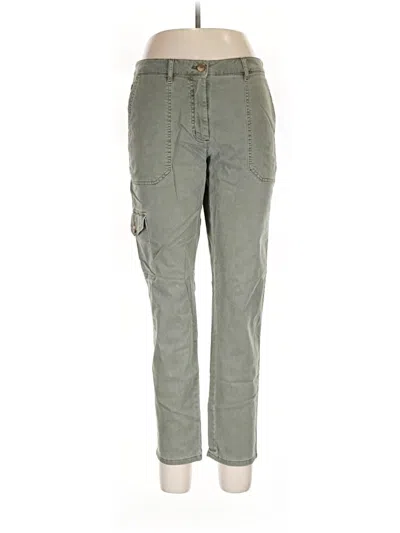 Pre-owned Jjill Cargo Pants In Green
