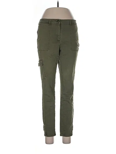 Pre-owned Jjill Cargo Pants In Green