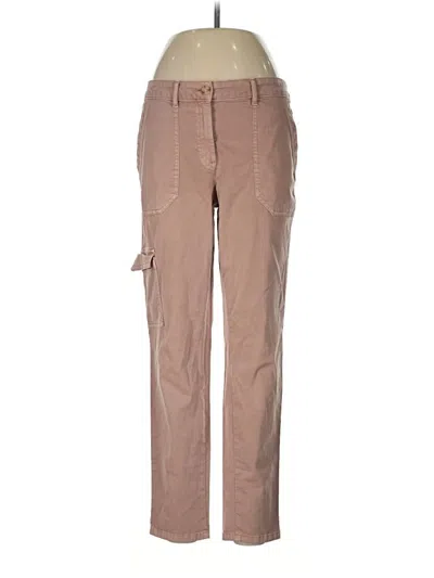 Pre-owned Jjill Cargo Pants In Tan
