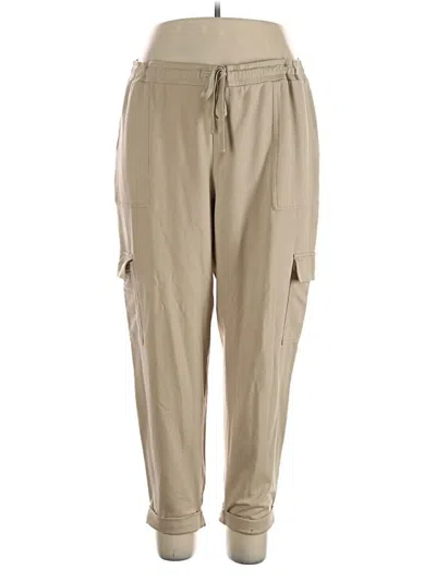 Pre-owned Jjill Cargo Pants In Tan