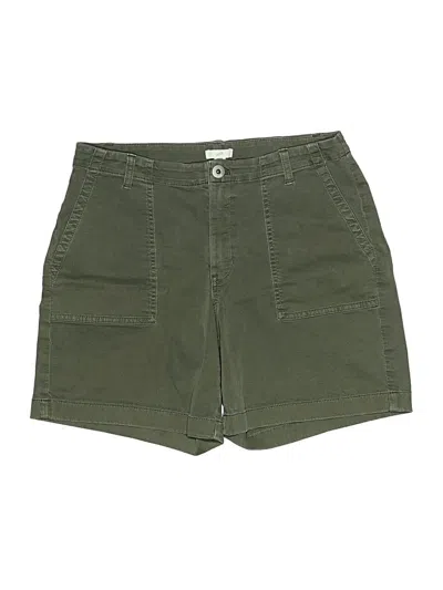 Pre-owned Jjill Cargo Shorts In Green