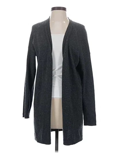 Pre-owned Jjill Cashmere Cardigan Sweater In Gray