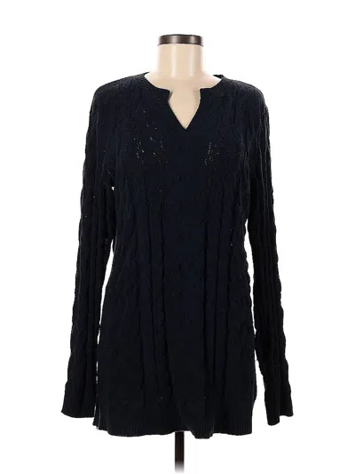 Pre-owned Jjill Casual Dress In Black