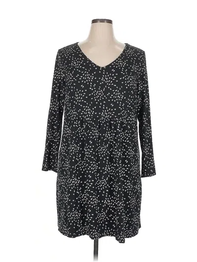 Pre-owned Jjill Casual Dress In Black